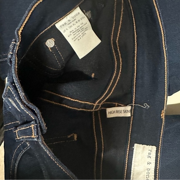 Rag and Bone Womens High Rise Skinny Long Blue Jeans Sz. 24 - Picture 7 of 12